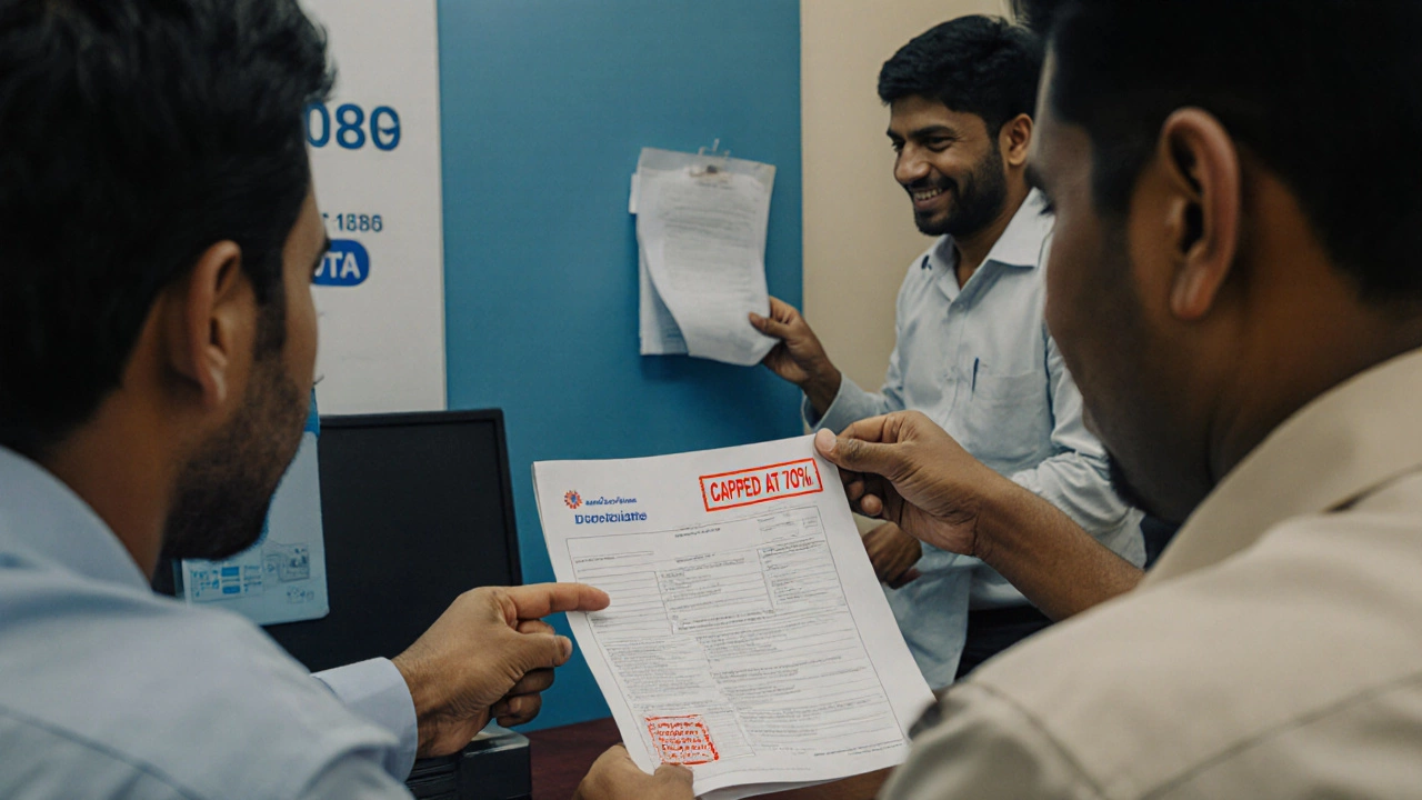 Bank officer shows OCI holder loan approval capped at 70% while Indian citizen gets full approval