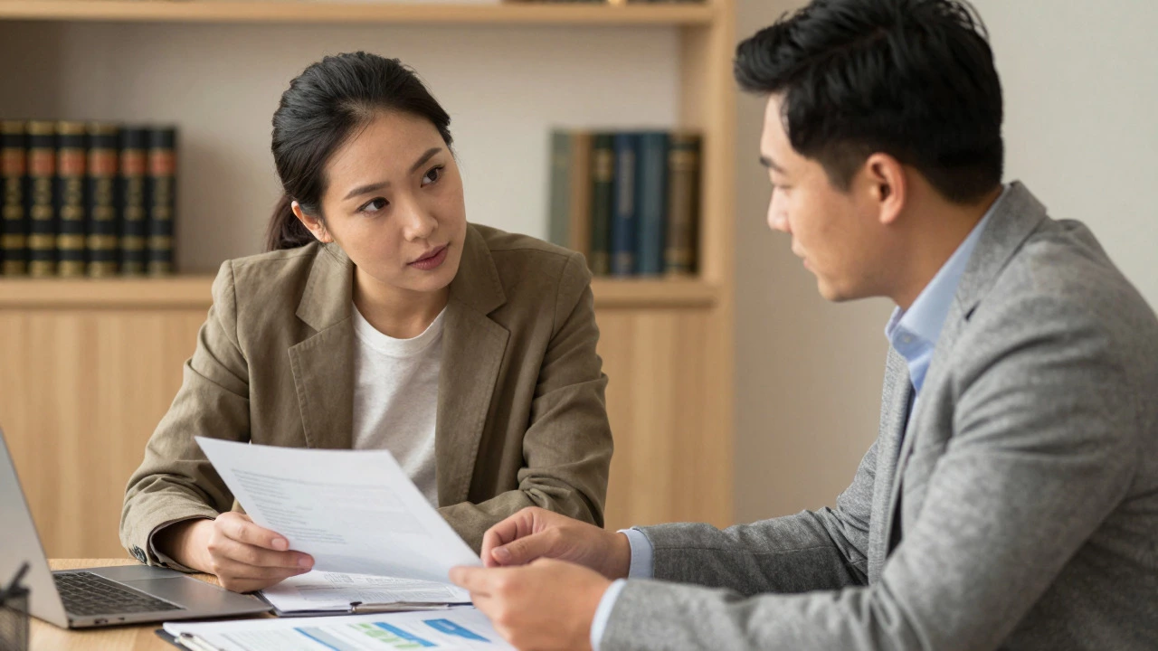 Business owner meeting with accountant for tax planning
