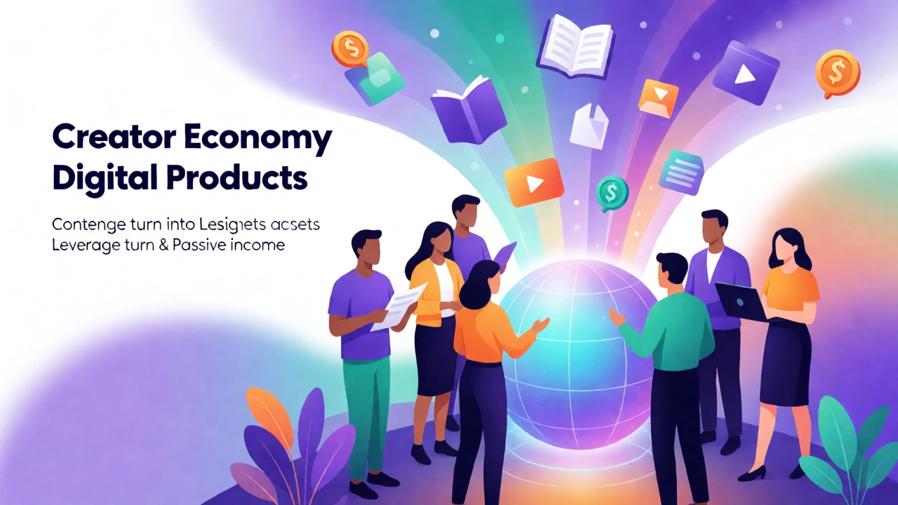 Creators generating digital products and passive income streams
